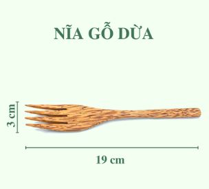 Nĩa gỗ dừa - Tre Việt - Công Ty TNHH Sản Xuất Thương Mại Xuất Nhập Khẩu Khai Nguyên